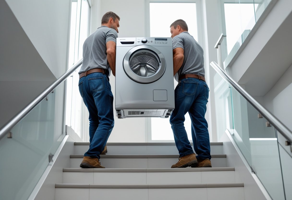 Sådan transporterer du tunge apparater op ad trapper uden besvær